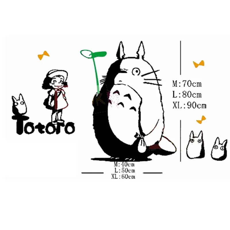 Тоторо Наклейки На Стены Виниловые Наклейка Декор Главная Декоративные