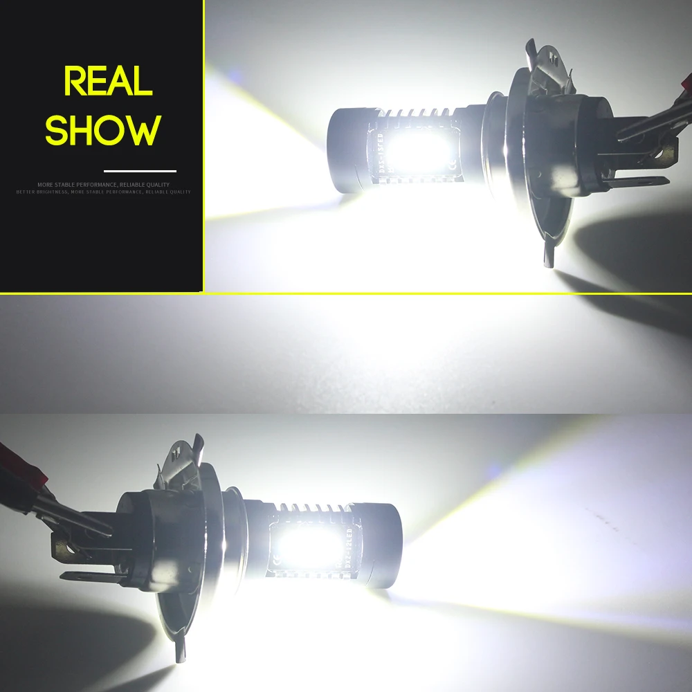 DXZ 1X Автомобильная противотуманная фара h4 led 12v светодиодные лампы H4 canbus 12 SMD