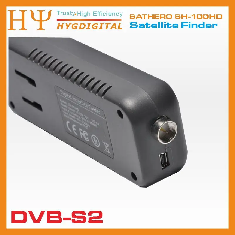 SATHERO SH 100HD DVB S2 HD карманный цифровой спутниковый Finder ресивер с ЖК дисплеем USB 2