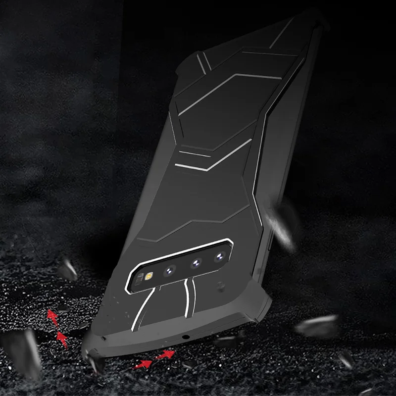 

Luxury Metal Bumper Cover For Samsung Galaxy S10 Plus Case Hard Armor Shockproof Aluminum Frame Coque For Samsung S10 10e Case