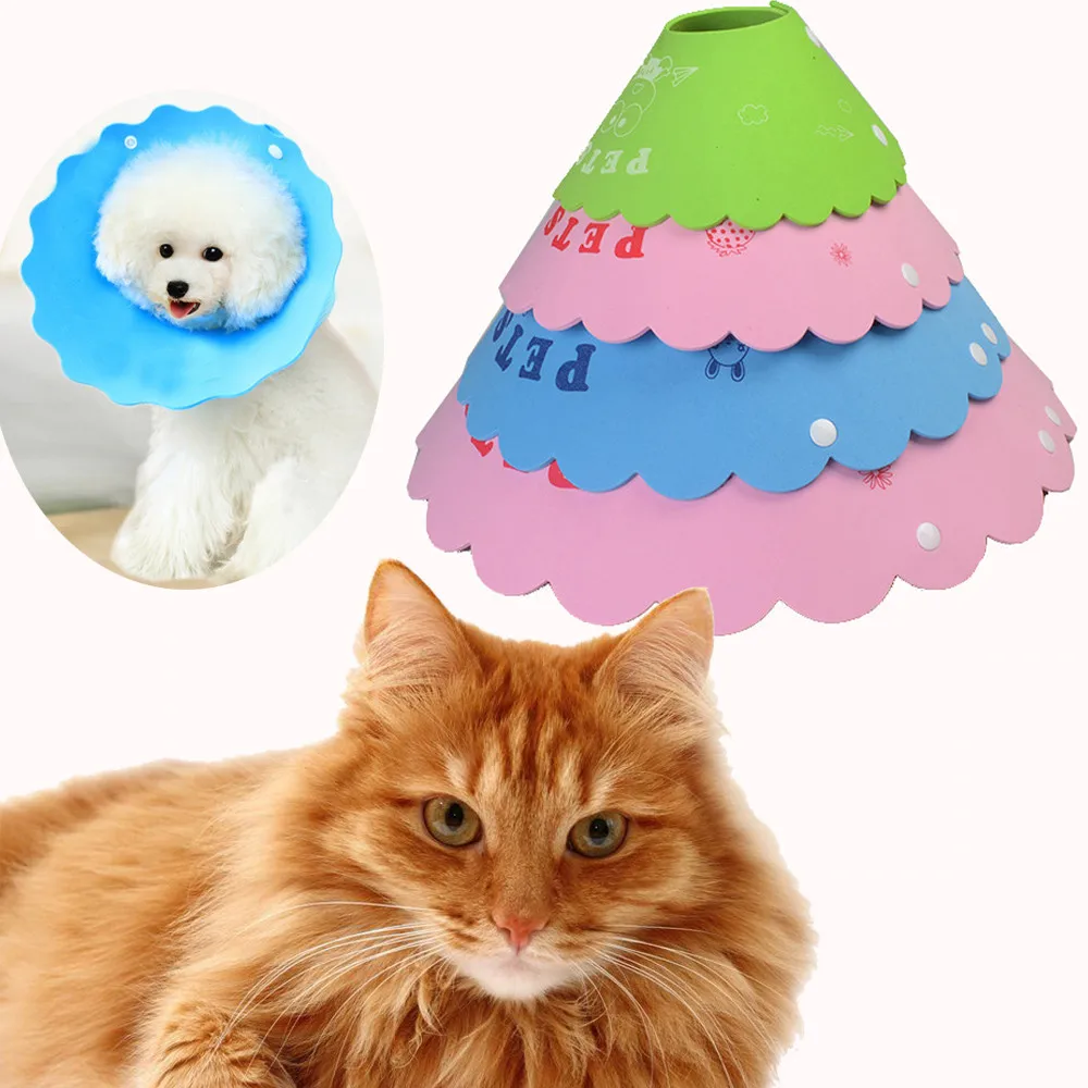 Dropshipping Multi Size Pet Dog Cat Elizabeth Protection Ring Neckline Bite Proof Collar | Дом и сад