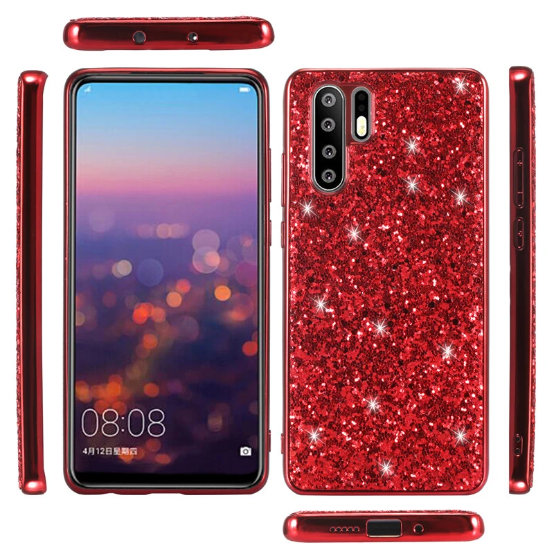 Шикарный Блестящий чехол p30pro для Huawei P30 Pro Lite Nova4e роскошный мягкий ударопрочный из