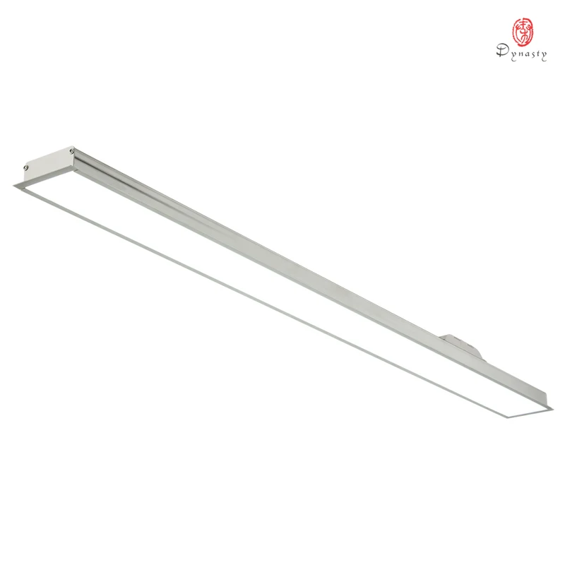 Новые тонкие офисные подвесные светильники алюминиевые длинные потолочные