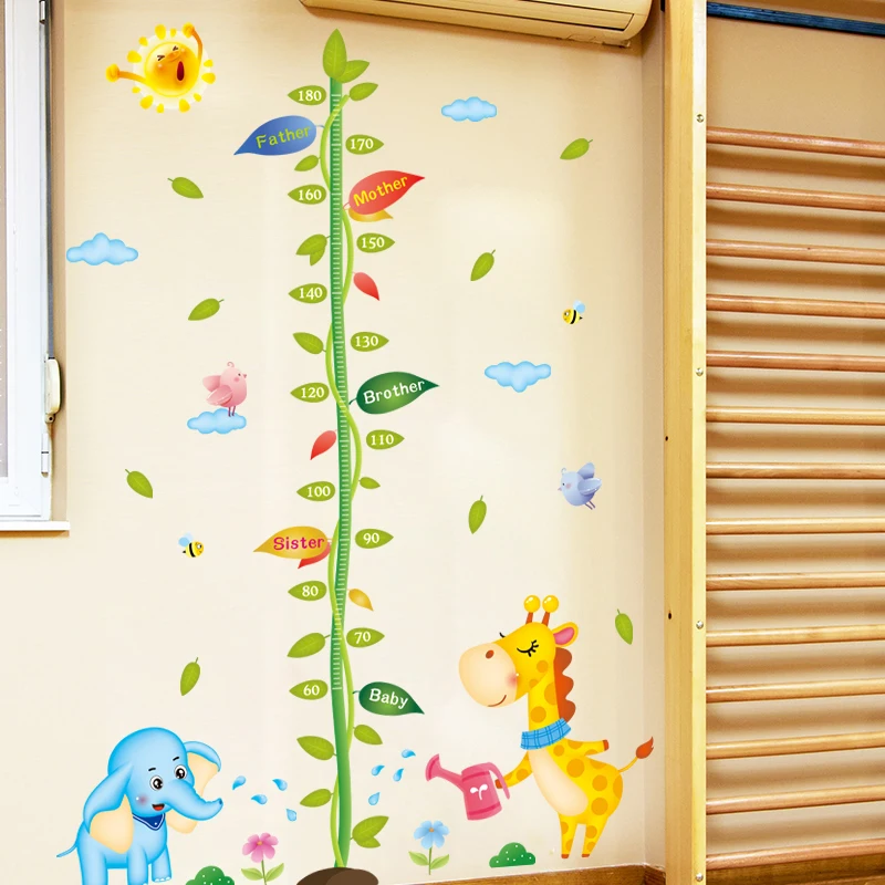 [Fundecoration] наклейки на стену с изображением животных из мультфильмов для детских