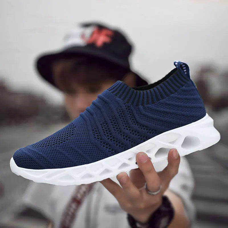 Мужская обувь для бега сетчатая Спортивная уличная спортивная мужская трендовая