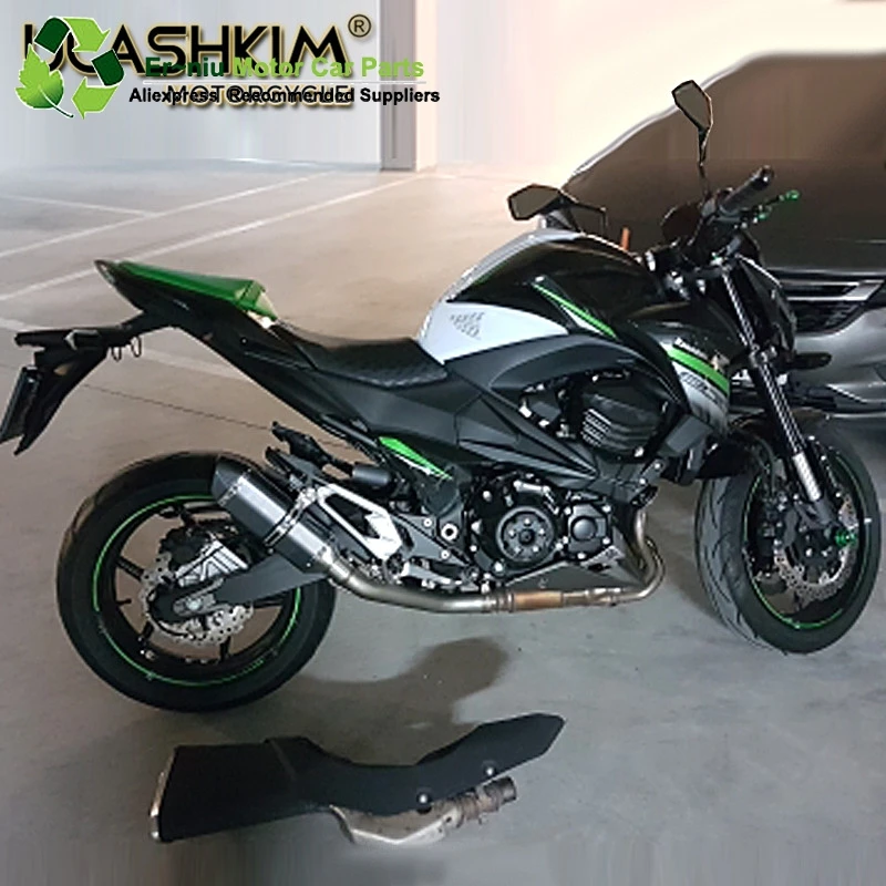 Полная система выхлопа без шнуровки для kawasaki Z800 Z 800 мотоцикл глушитель побега Средний контакт трубы дБ убийца