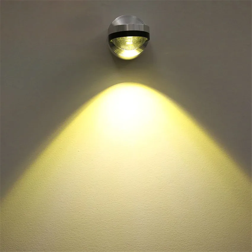 Современные алюминиевые хрустальные Настенные светильники 3 Вт светодиодное