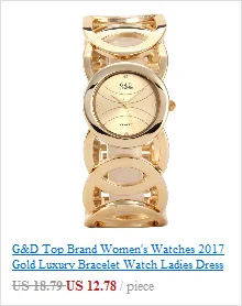 G& D, женские наручные часы, кварцевые часы, золотые, Relogio Feminino, платье, часы, Relojes Mujer, Saat, подарки, оригинальные часы, женские желеобразные часы