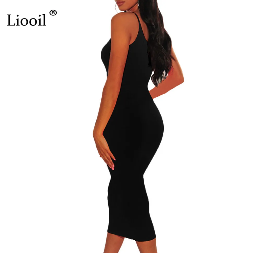 Liooil неоновый оранжевый зеленый спагетти ремень миди Bodycon женское платье новое поступление летние сексуальные платья вечерние платья для ночного клуба