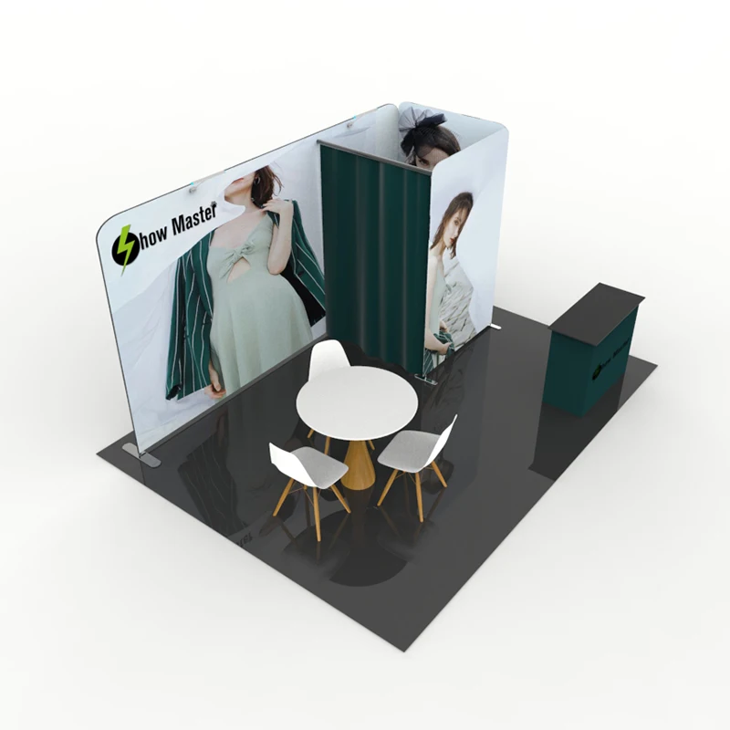 20 футов портативный многоразовый выставочный стенд стандартный дисплей для