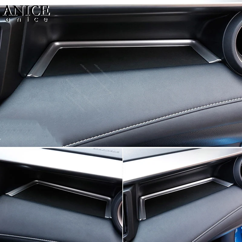 

Carbon fiber color Inner Right Storage Box Stripe Decorator trim For Toyota RAV4 LHD LEFT HAND SIDE