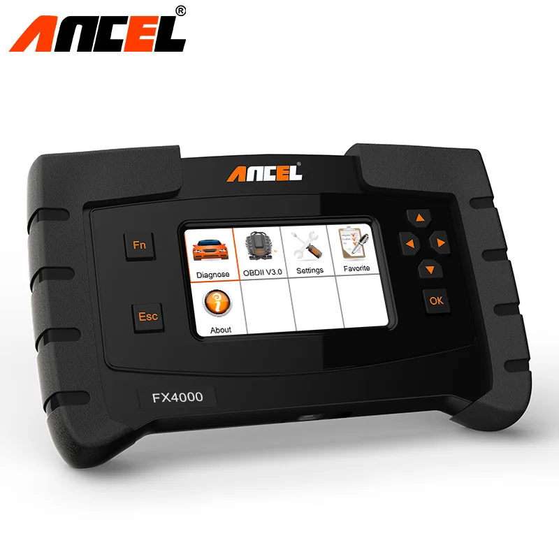 Ancel FX4000 OBD2 машина для диагностики автомобиля автомобильный сканер Трансмиссия ABS