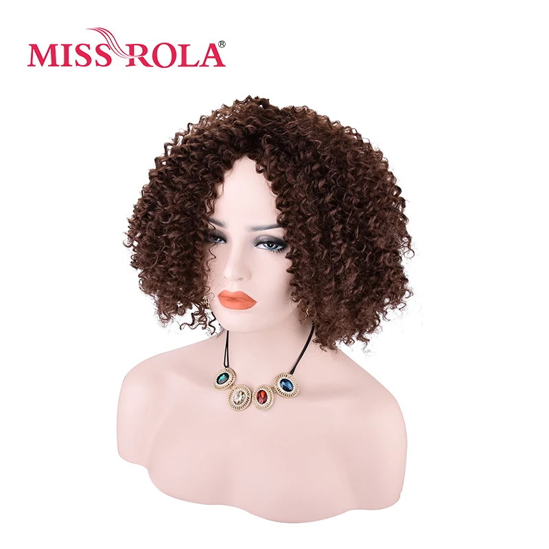Синтетические кудрявые парики Miss Rola 4 # японские канекалоновые волокна женские 9