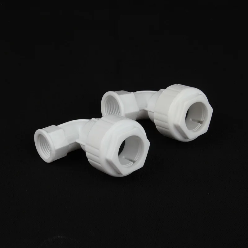 1 шт. NuoNuoWell POM 1/2 &quot3/4&quot Женская резьба до 25 мм локоть 90 градусов быстрый