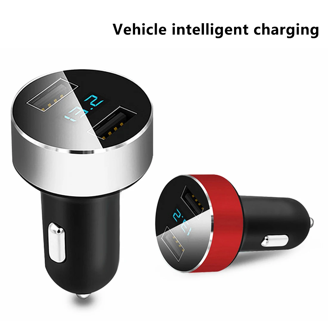 Dewtreetali Dual Usb Автомобильное зарядное устройство 3.1A автомобильный прикуриватель Универсальное USB Автомобильное зарядное устройство с дисплеем напряжения автомобиля для iphone6 7 Sum