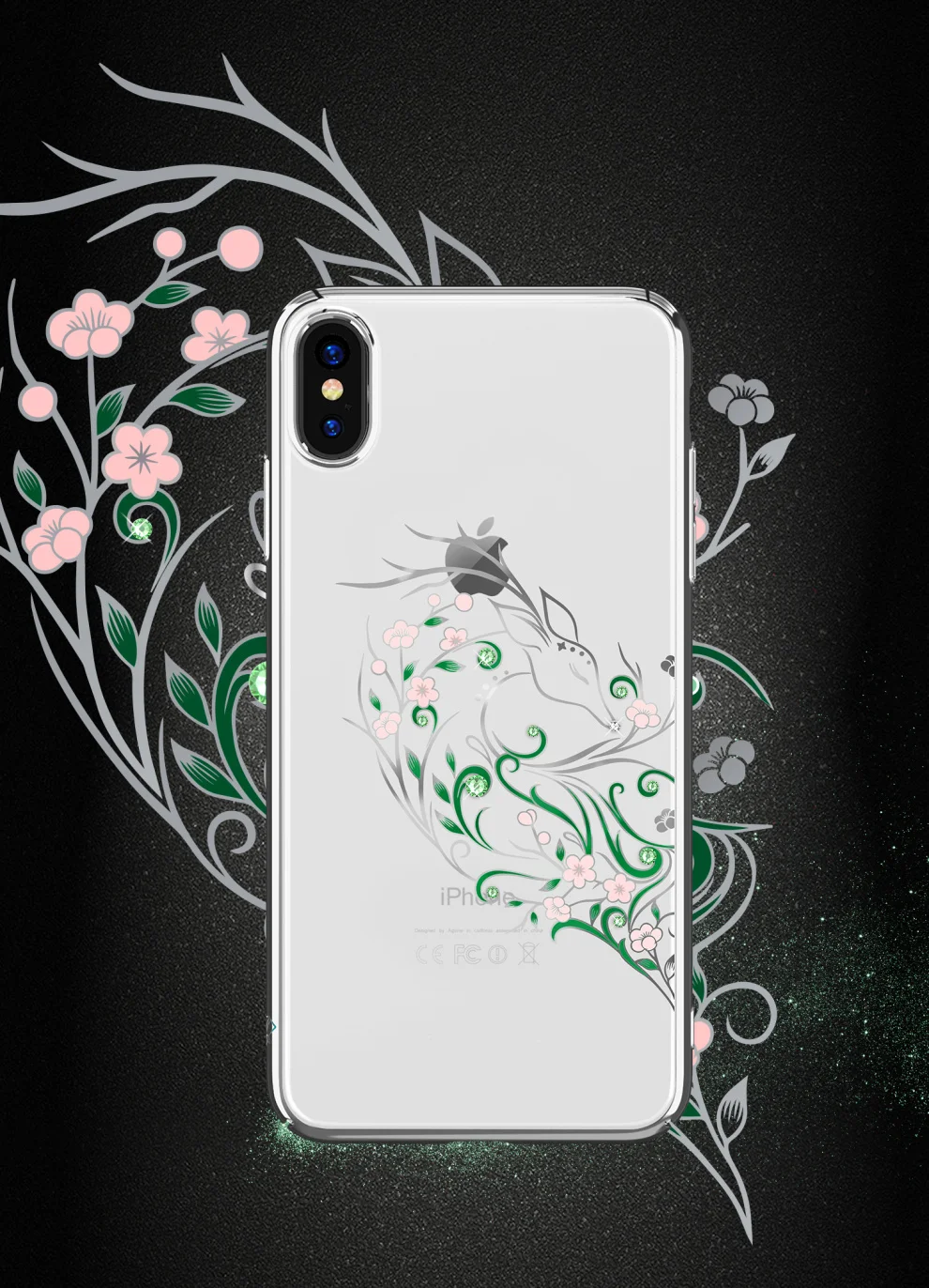Kingxbar Алмазный чехол для iPhone X/XS MAX украшенный кристаллами SWAROVSKI Стразы чехол для iPhone XS/MAX