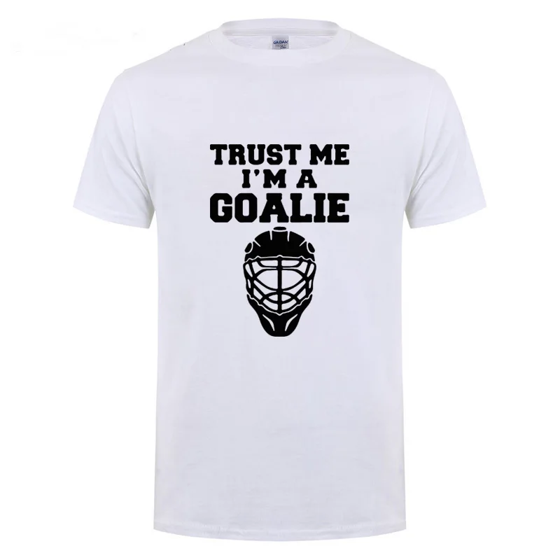 Футболка с надписью Trust Me I'm A Goalies забавный подарок на день рождения для ледяного
