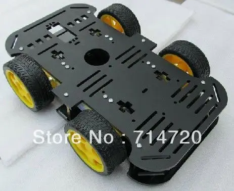 Бесплатная доставка 4WD умный автомобиль шасси комплект робот части для продажи |