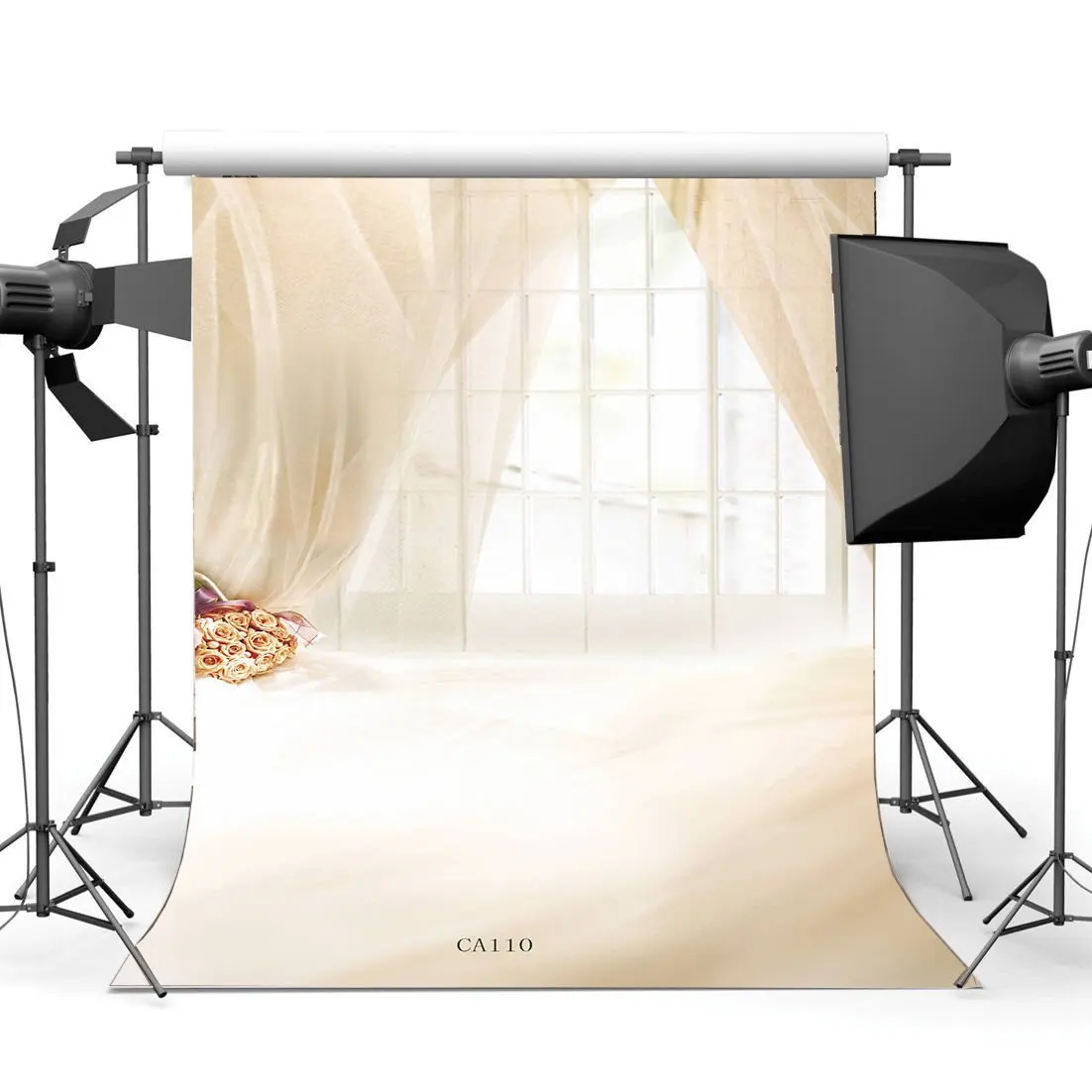 

Photography Backdrop European Luxury Interior French Sash Fresh Flower Scene Baby Toddlers Birthday Portraits Background