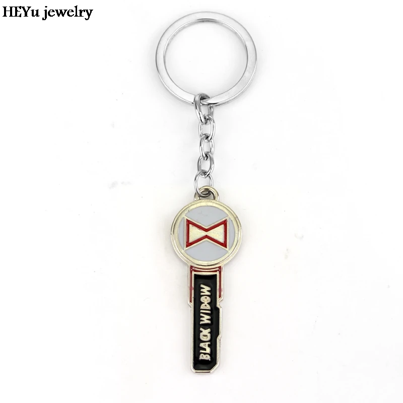 Черная Вдова брелок лазерной гравировкой комиксов супергероя металлический