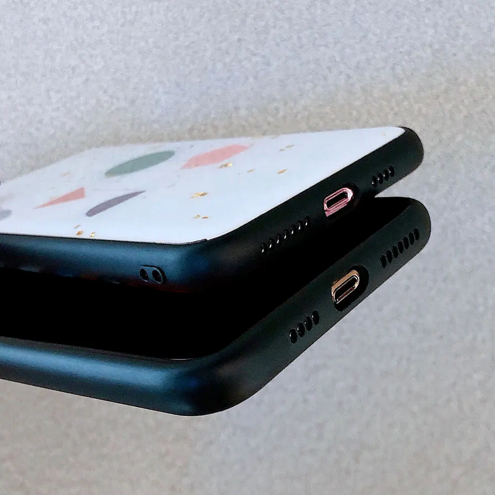 Чехол KISS с сушеными цветами чехол для телефона iphone XR X XS MAX 7 геометрический