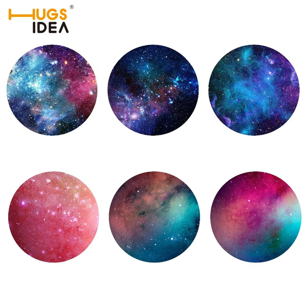 Подставки для напитков HUGSIDEA 6 шт./компл. Space Galaxy подставки пива виски кофе вина чая