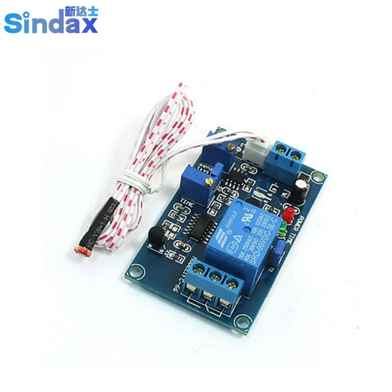 Sindax DC 5V Автомобильный светильник Управление время задержки реле фоторезистора