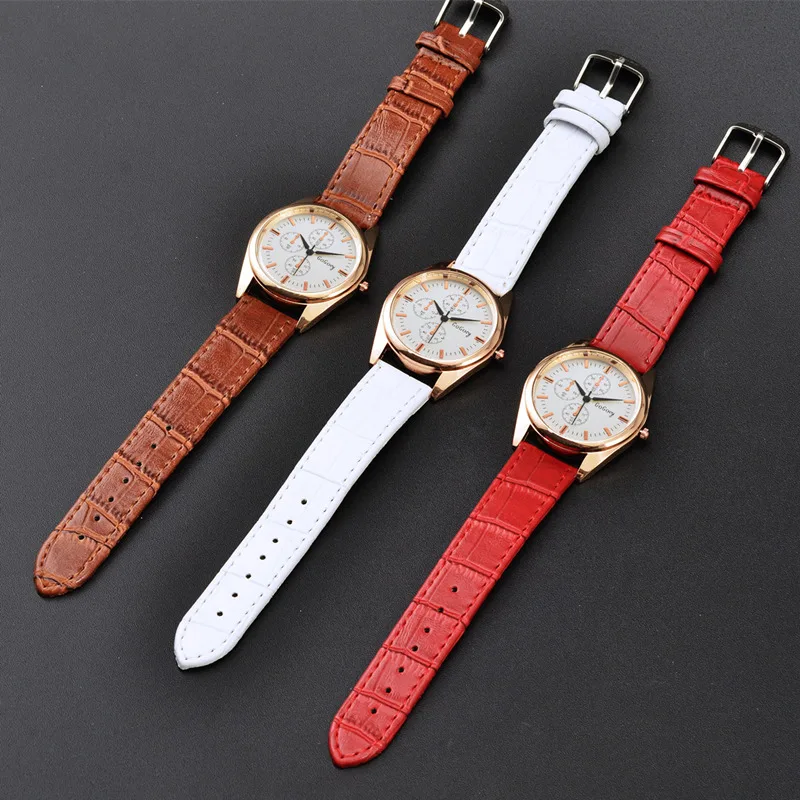 Женские кварцевые наручные часы модные повседневные тонкие из искусственной