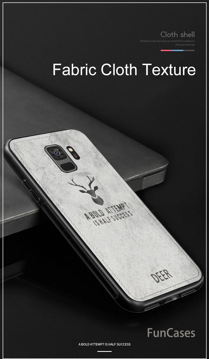 Для samsung Galaxy A8 2018 чехол из ткани с потертостями жесткая задняя крышка для A6 Plus