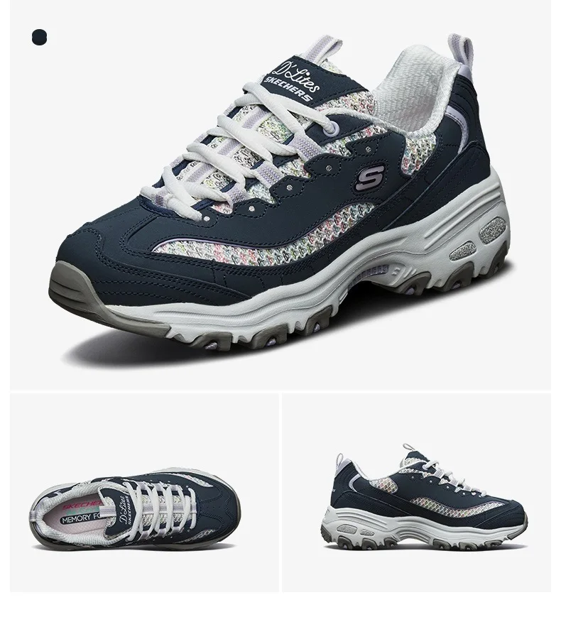 Skechers/Женская обувь; D'lites; модная повседневная обувь; удобная женская обувь в западном стиле; сезон весна-лето; 13144-NVW