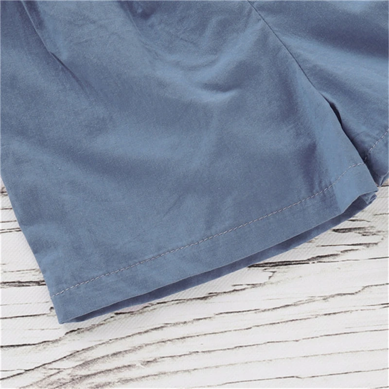 

2019 Summer Infant Kids Baby Girls Ruffle Bow Cotton Tops Shorts Pants Outfits Sunsuit Sweet Casual Clothes