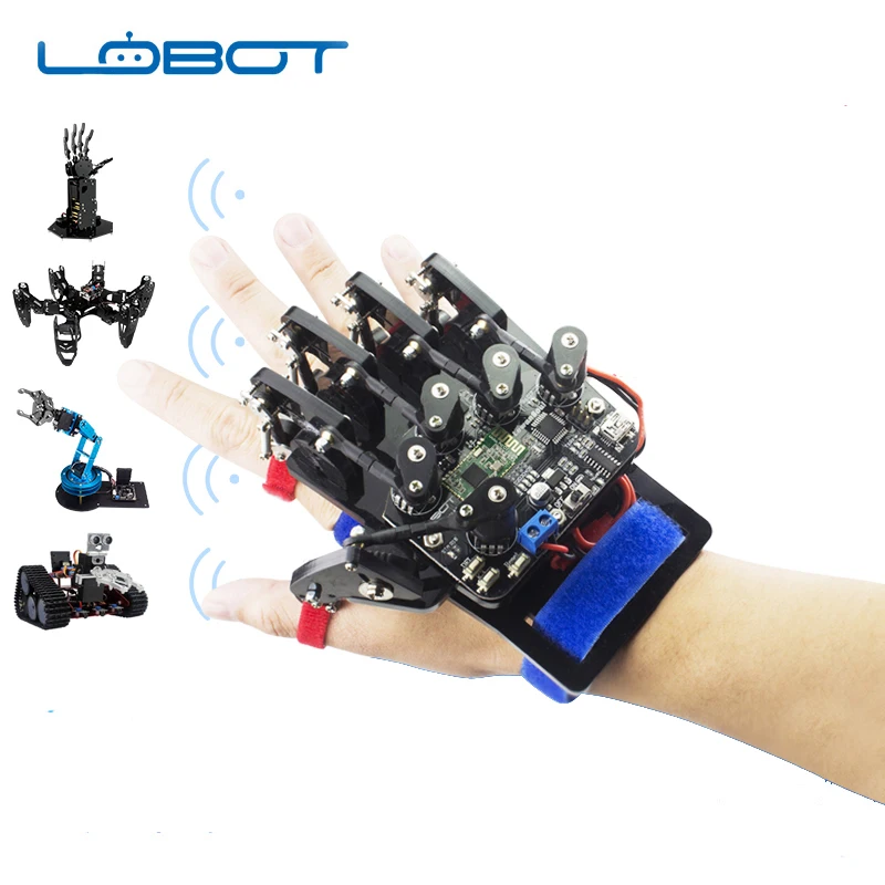 LOBOT с открытым исходным кодом беспроводные соматосенсорные перчатки пульт