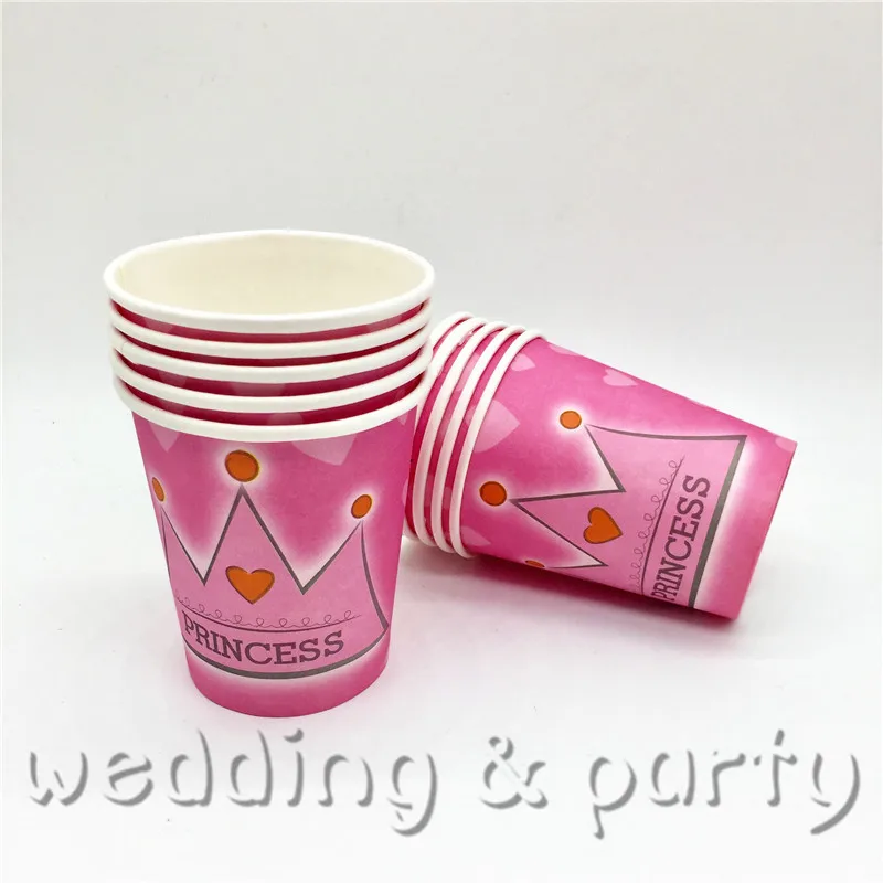 Pink Crown Theme Kids Birthday Party Decoration Set Supplies Baby Pack event party supplies 60pcs/lot | Дом и сад
