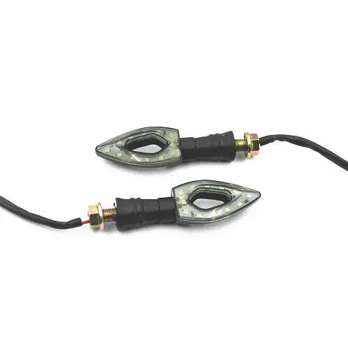 12 Светодиодный светильник светодиодный индикатор поворота мотоцикла Янтарная