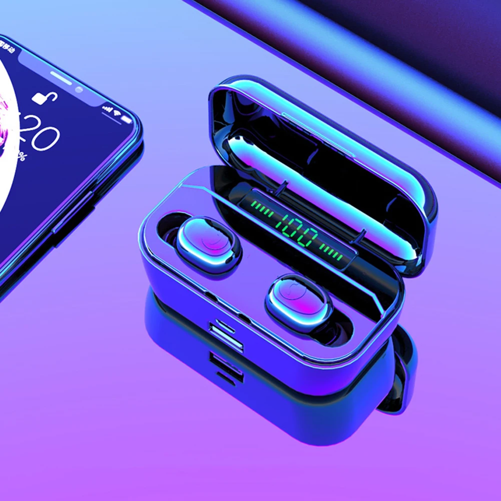 True Bluetooth 5 0 наушники HBQ TWS беспроводные головные уборы спортивные свободные 3D