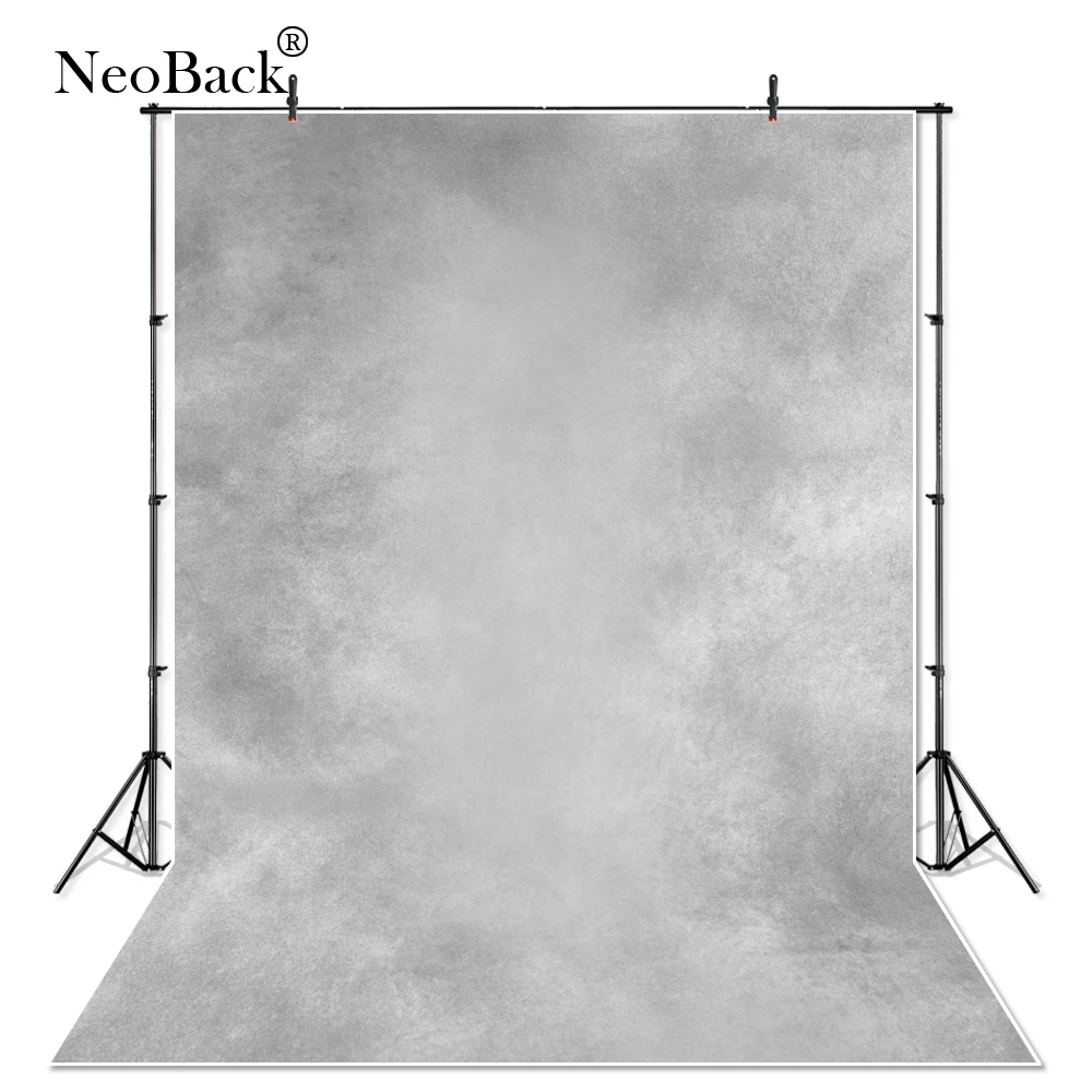 NeoBack 5x7 футов виниловая ткань туманный мягкий серый фотографический фон