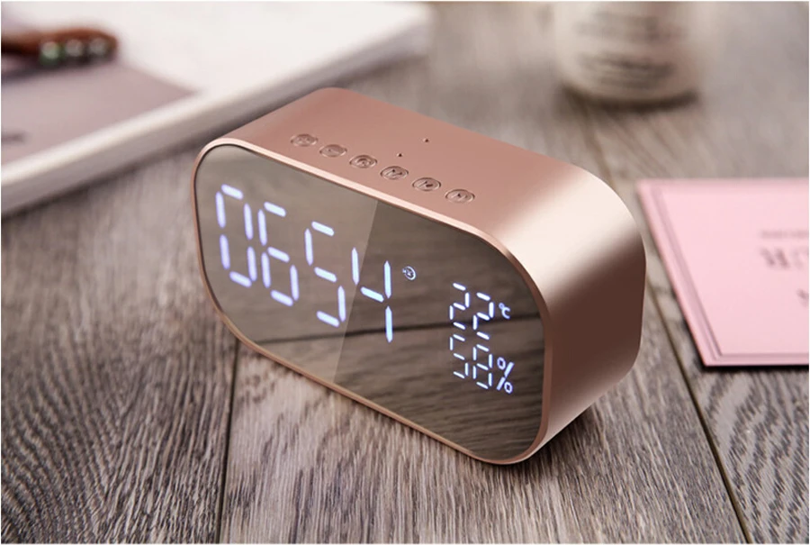 Новые портативные Bluetooth колонки с поддержкой температуры ЖК-дисплей FM-радио