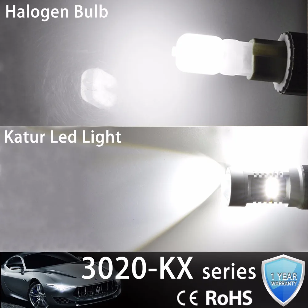 Katur 2 шт. T20 7440 светодиодные лампы W21W поворотные сигнальные огни для вождения