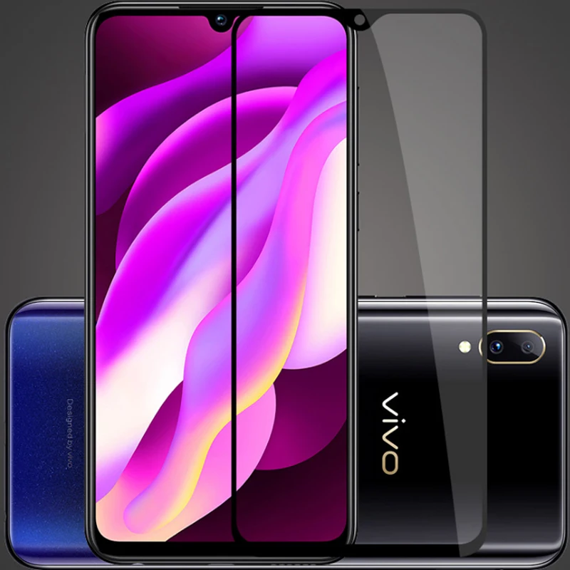 3D закаленное стекло для Vivo Y93 полное покрытие экрана Защитная пленка Y93|Защитные