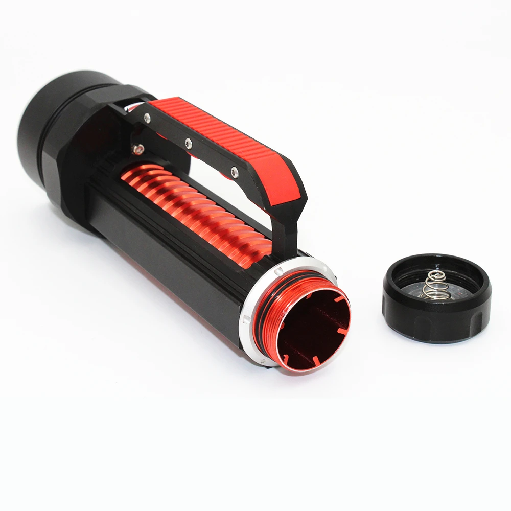 Precio Linterna De Submarinismo LED De XM-L2, Potente Linterna De Buceo Submarinismo De 4800 Lúmenes, 100M De Potencia, Luz Nocturna, Batería Y Cargador, 4 Uds.