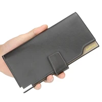 2020 top wallet men clutch pu leather brand wallet male organizer cell phone clutch bag long coin purse men wallet