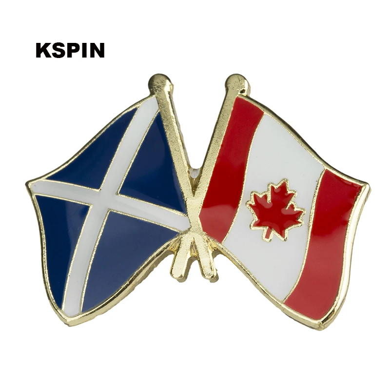 Значки-баннеры Scotland Friendship металлические штырьки для одежды Реплика монет Rozet Makara
