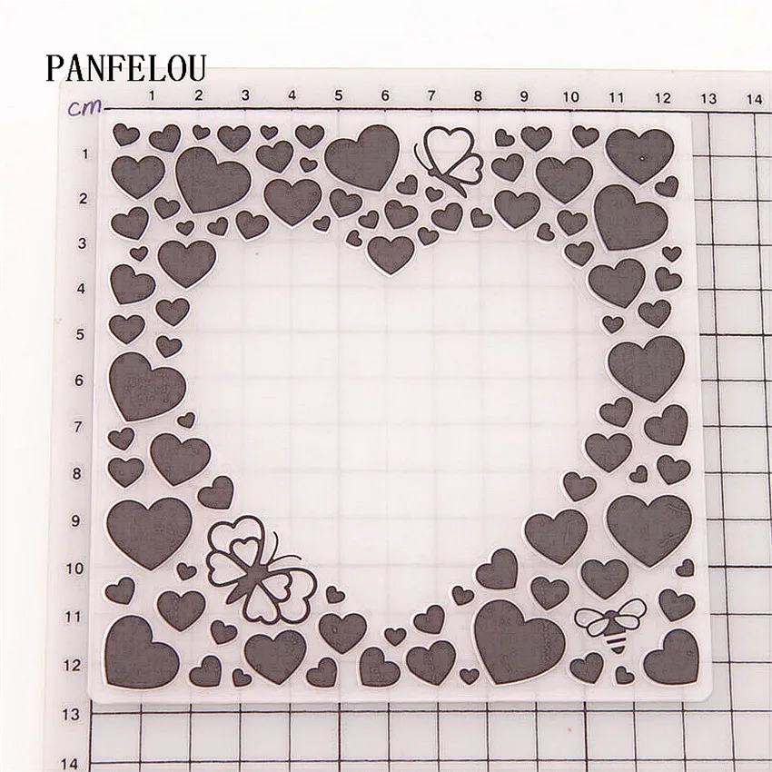 PANFELOU 3D сладкий lovee папки для тиснения Пластик Скрапбукинг DIY шаблон Fondant (сахарная)