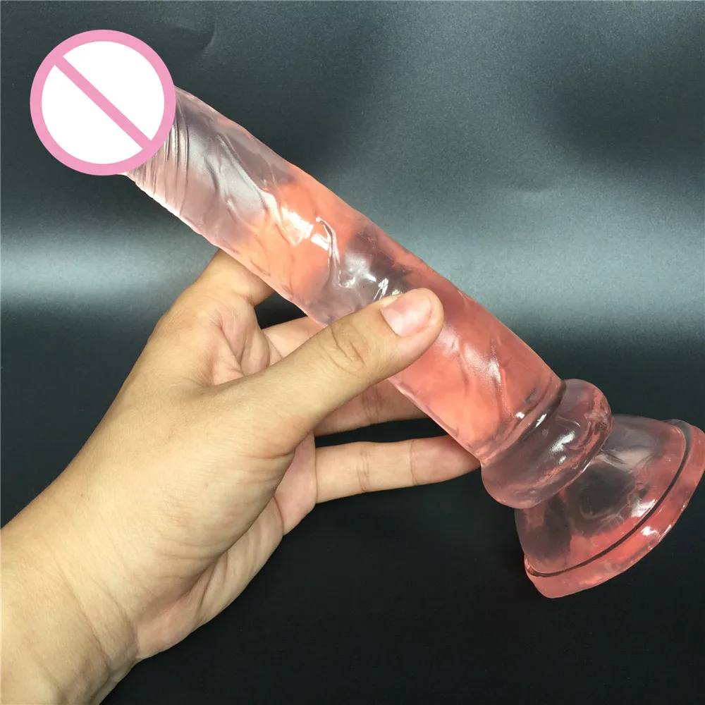 Черный длинный фаллоимитатор на присоске 19 5 см карманный пенис член женская