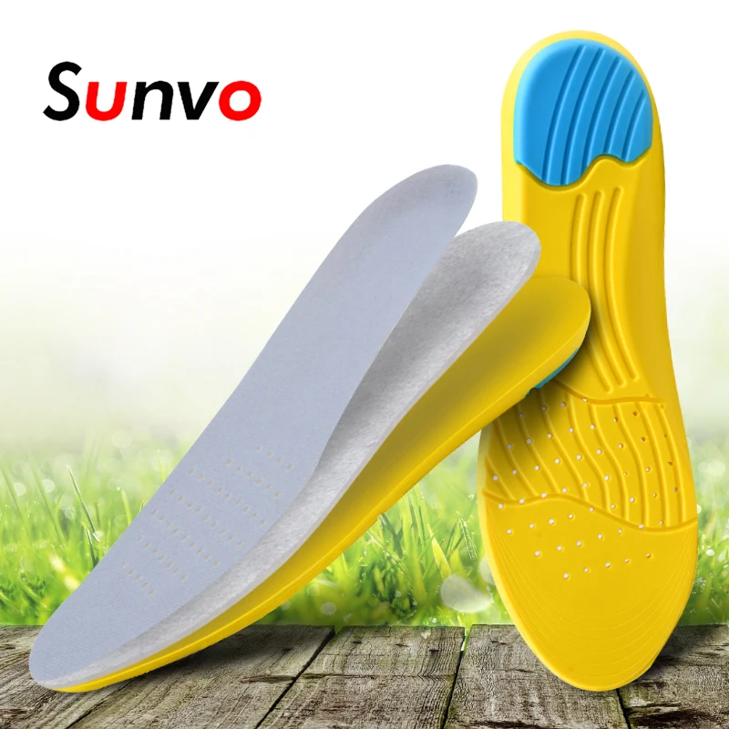 Sunvo PU пены амортизация Спортивная обувь Pad мягкий бархат дезодорант впитывающий