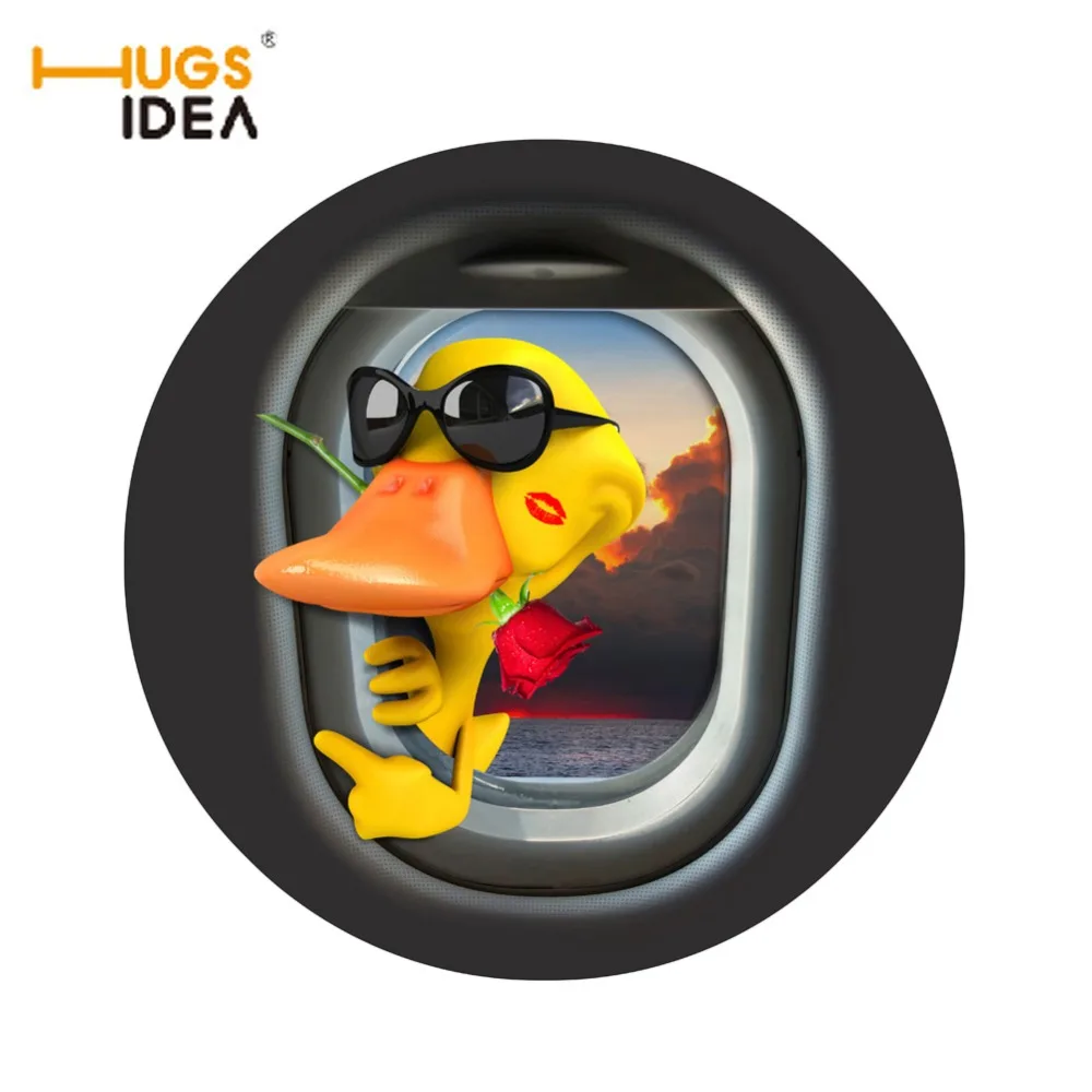 HUGSIDEA Забавный круглый Детский рюкзачок коврик 3D животное желтые домашние