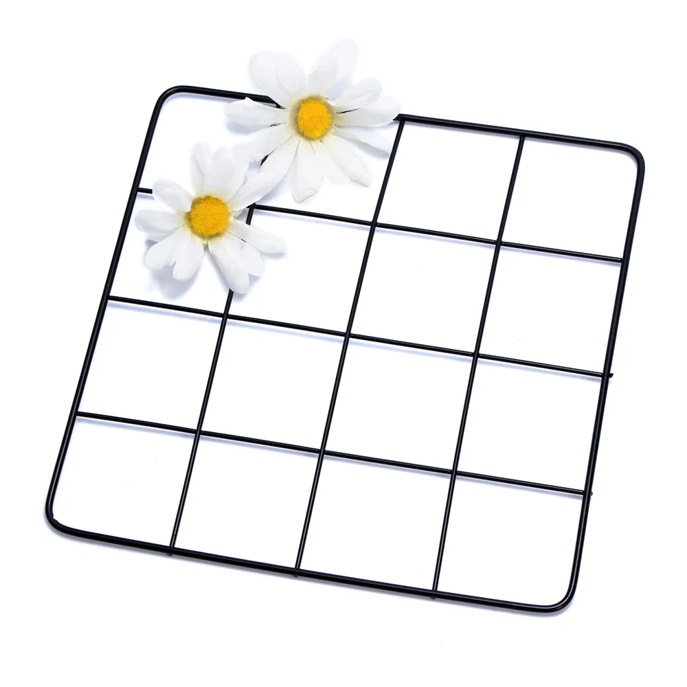 Металлическая железная сетка в скандинавском стиле фотография стен стеллаж для