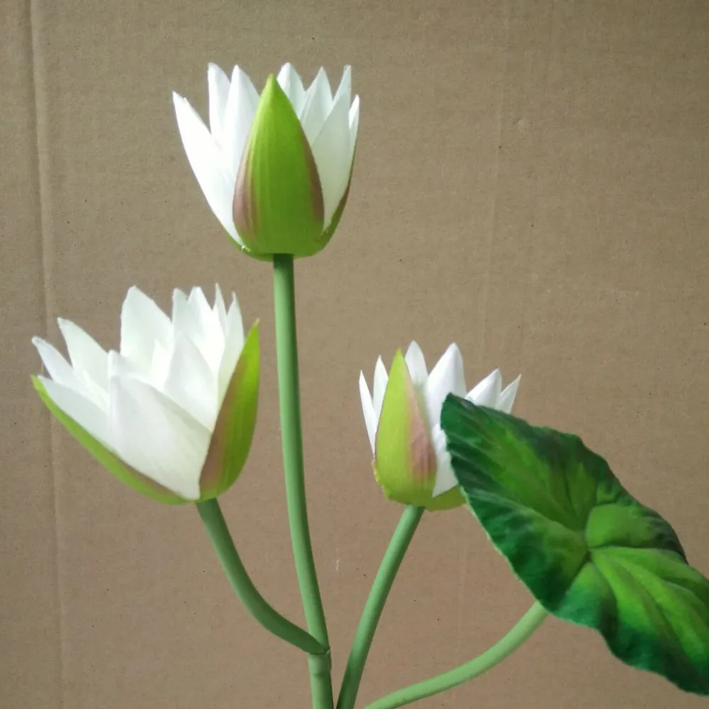 Солнечная энергия LED Свадебное предложение романтические Лотос Искусственные