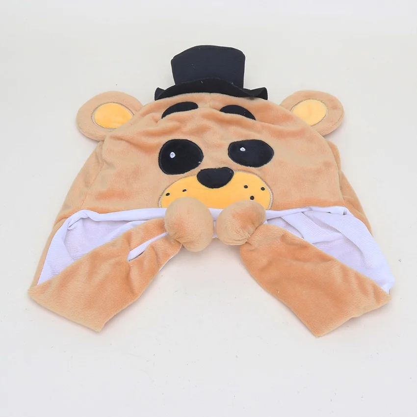 golden freddy Five Nights At Freddy's плюшевая шапка игрушка из фнаф Фредди Fazbear Фокси Бонни и Чика шапочка для детей теплая пушистая шапка - Цвет: golden freddy
