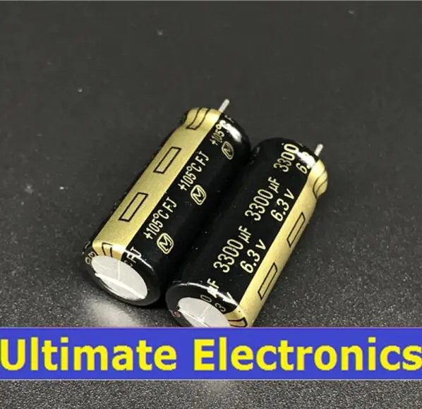 10 шт. 3300 мкФ 6,3 V серии FJ 10x25mm низкая ESR 6.3V3300uF материнская плата конденсатор с алюминиевой крышкой